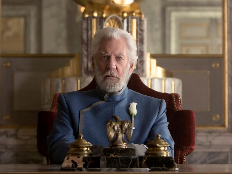 Donald Sutherland as President Snow